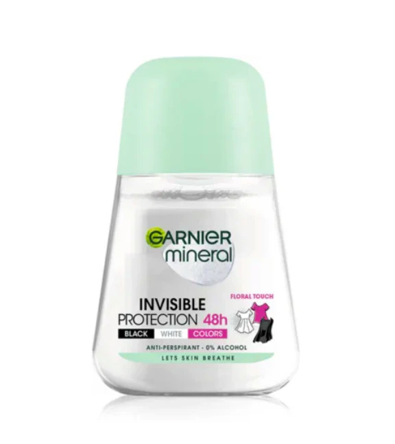 Garnier Mineral Invisible Black White Colours 48hr Roll-on