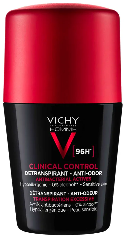 Vichy Homme Clinical Control 96H Roll On Deodorant