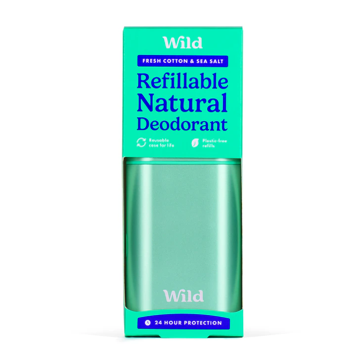 Wild Aqua Case And Fresh Cotton & Sea Salt Deo Starter Pack