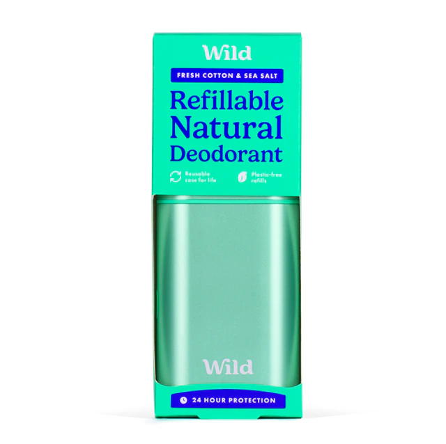 Wild Aqua Case And Fresh Cotton & Sea Salt Deo Starter Pack