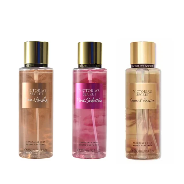 Victoria's Secret Bare Vanilla Body Mist & Pure Seduction Body Mist & Coconut Passion Body Mist