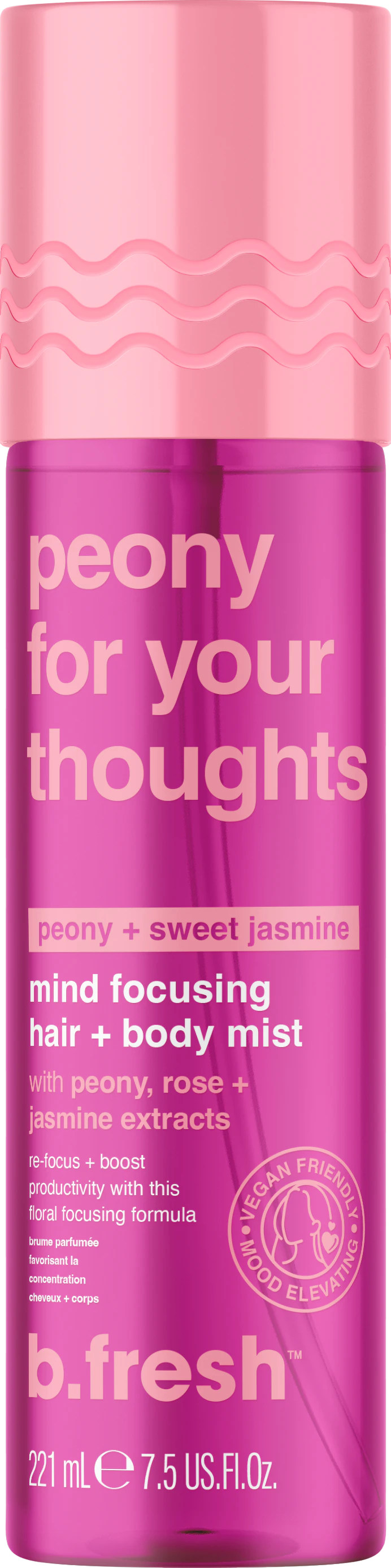 b.fresh Peony For Your Thoughts, Mind Focusing Hair + Body Mist
