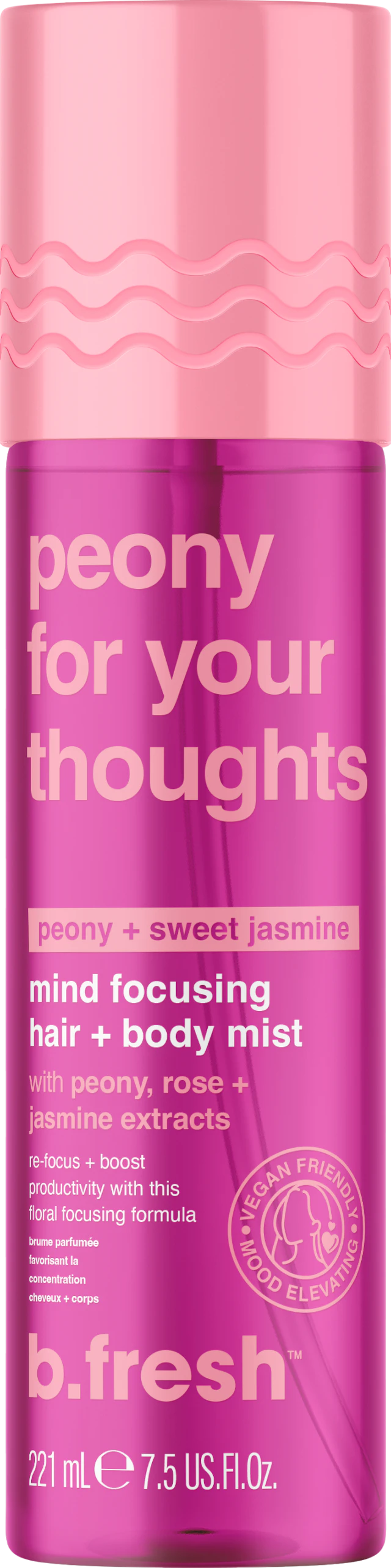 b.fresh Peony For Your Thoughts, Mind Focusing Hair + Body Mist