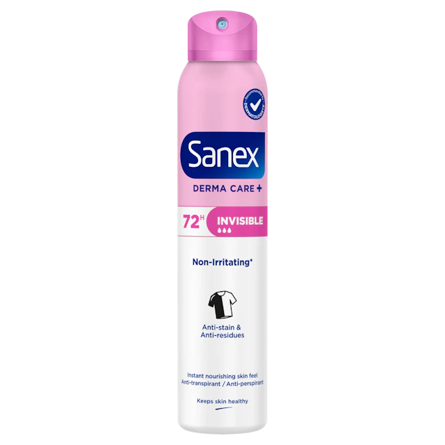Sanex Derma Care+ Invisible 72H Deo Spray