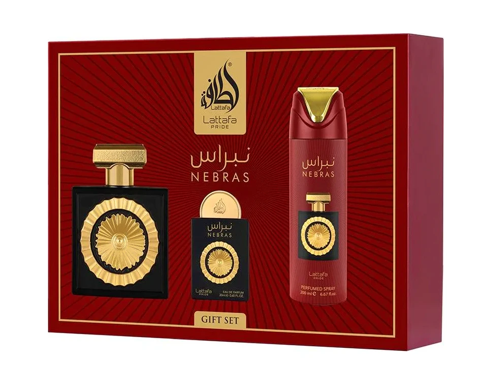 Lattafa SET LATTAFA Nebras EDP Spray + EDP Spray + DEO Spray