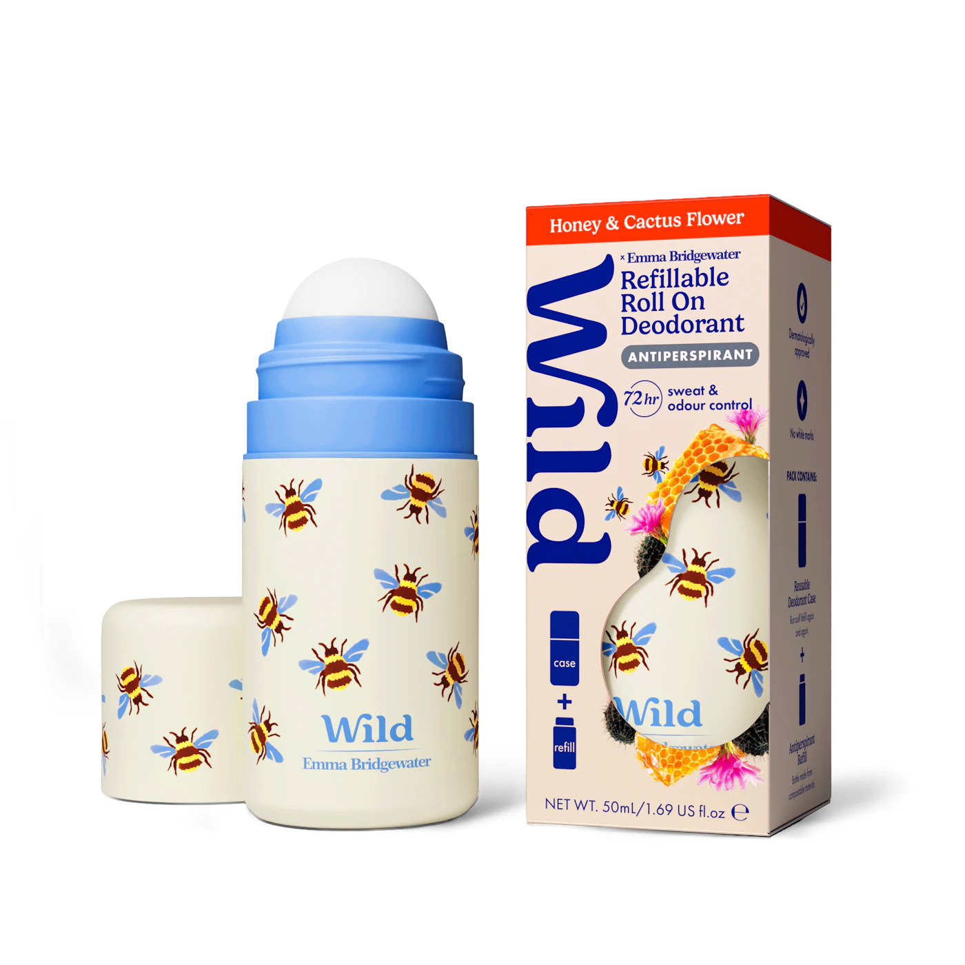 Wild Antiper Roll On Bee Case Honey Cactusflower