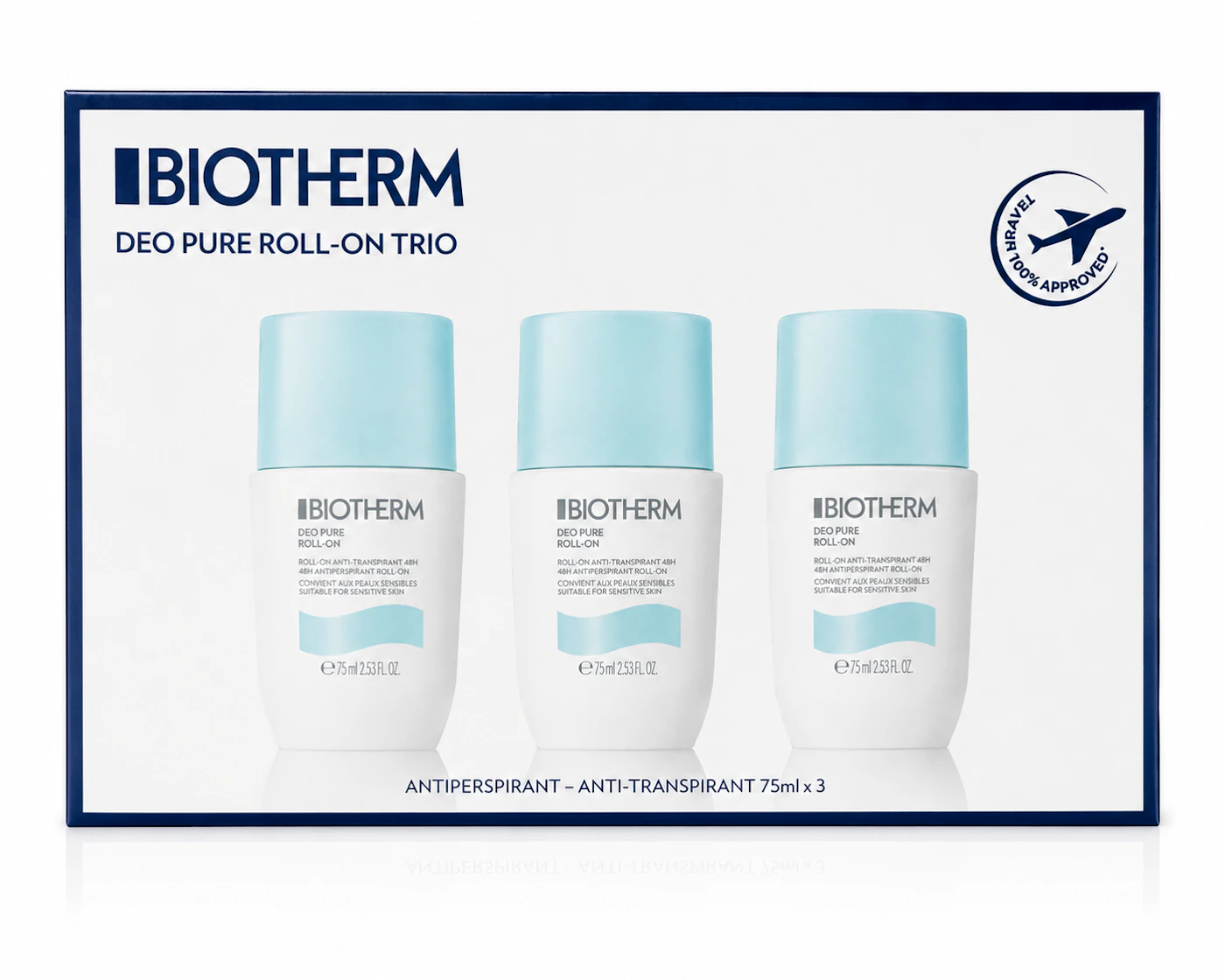 Biotherm Deo Pure Antiperspirant Roll On Deo Trio