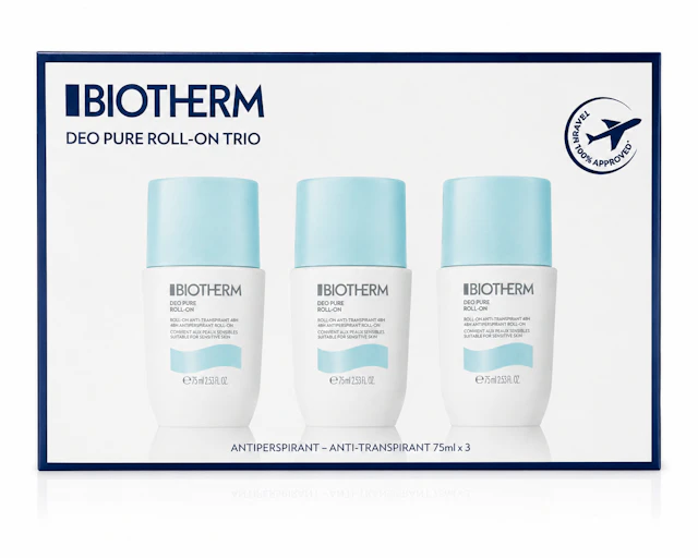 Biotherm Deo Pure Antiperspirant Roll On Deo Trio