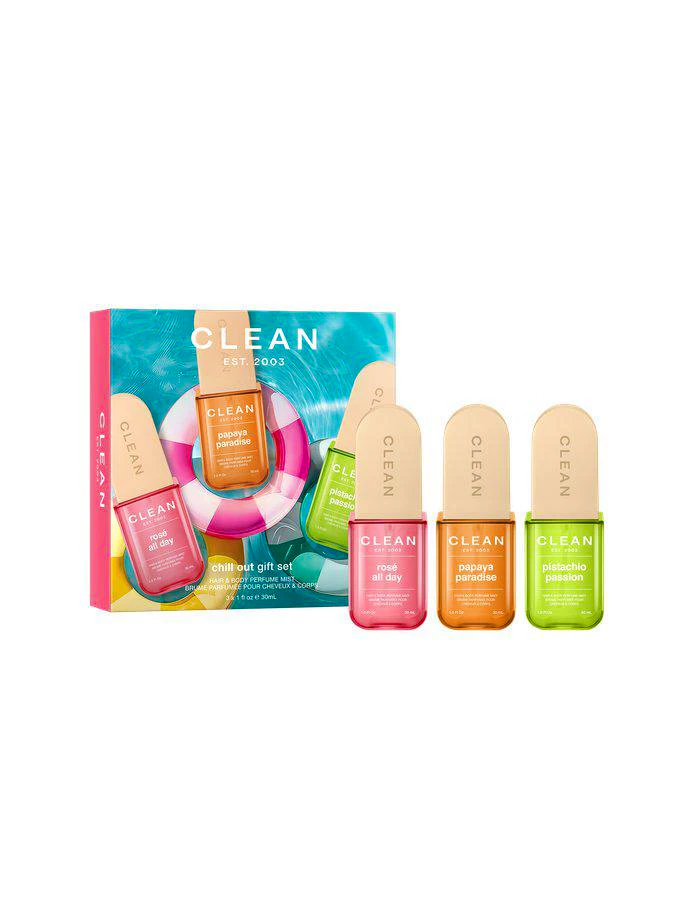 Clean Gift Set Spring Hair & Body Perfume Mist