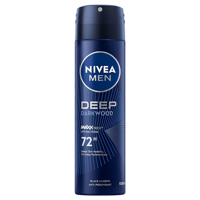 NIVEA Men Deep Black Charcoal Amazonia Deo Spray