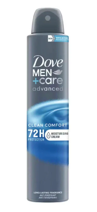 Dove For Men Advanced 72hr Clean Comfort Anti-Perspirant