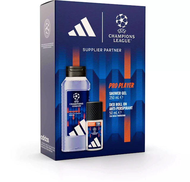 Adidas Gift Set UEFA Pro Player Shower Gel & Roll On