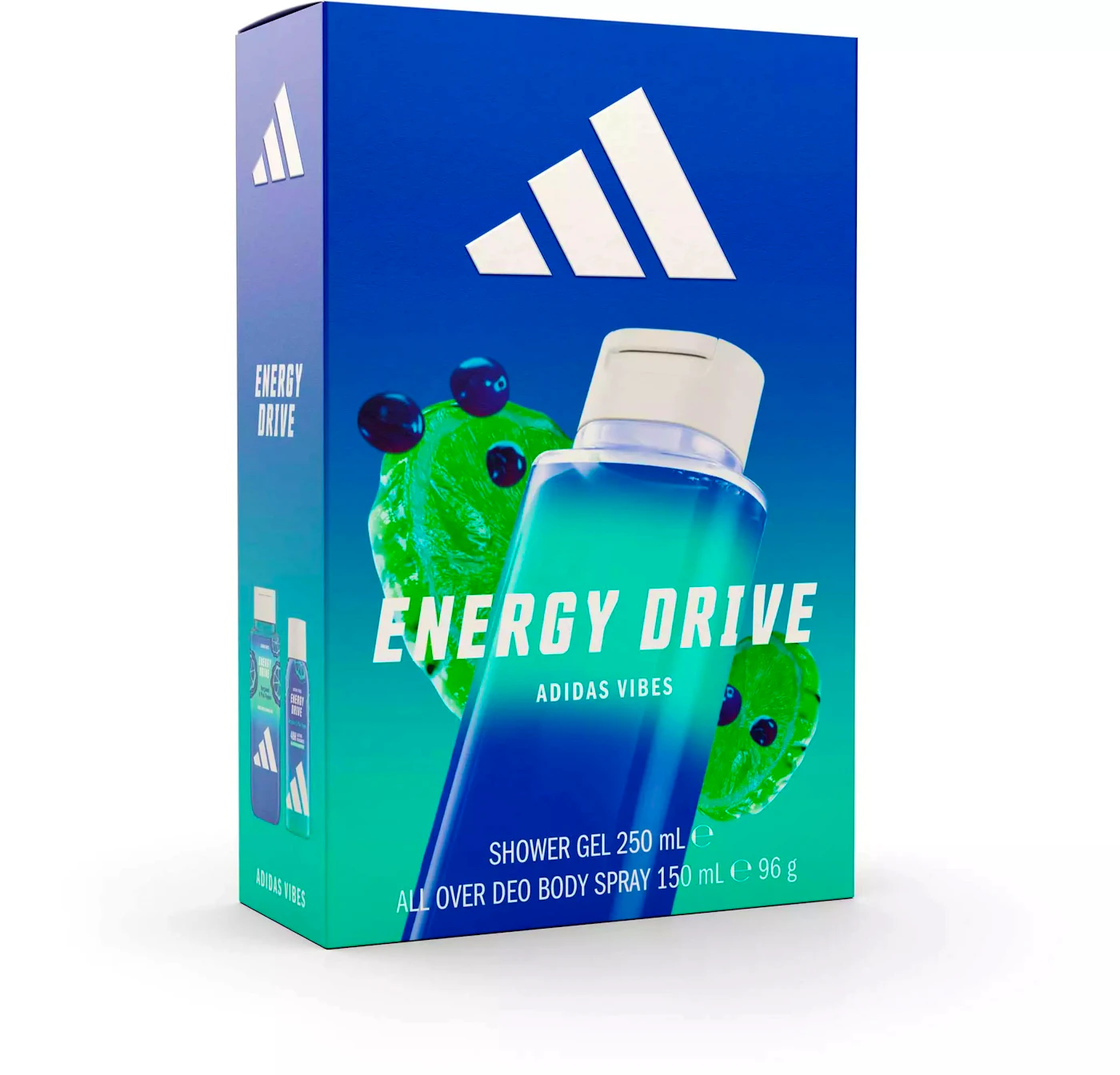 Adidas Gift Set Vibes Energy Drive Shower Gel & Body Spray