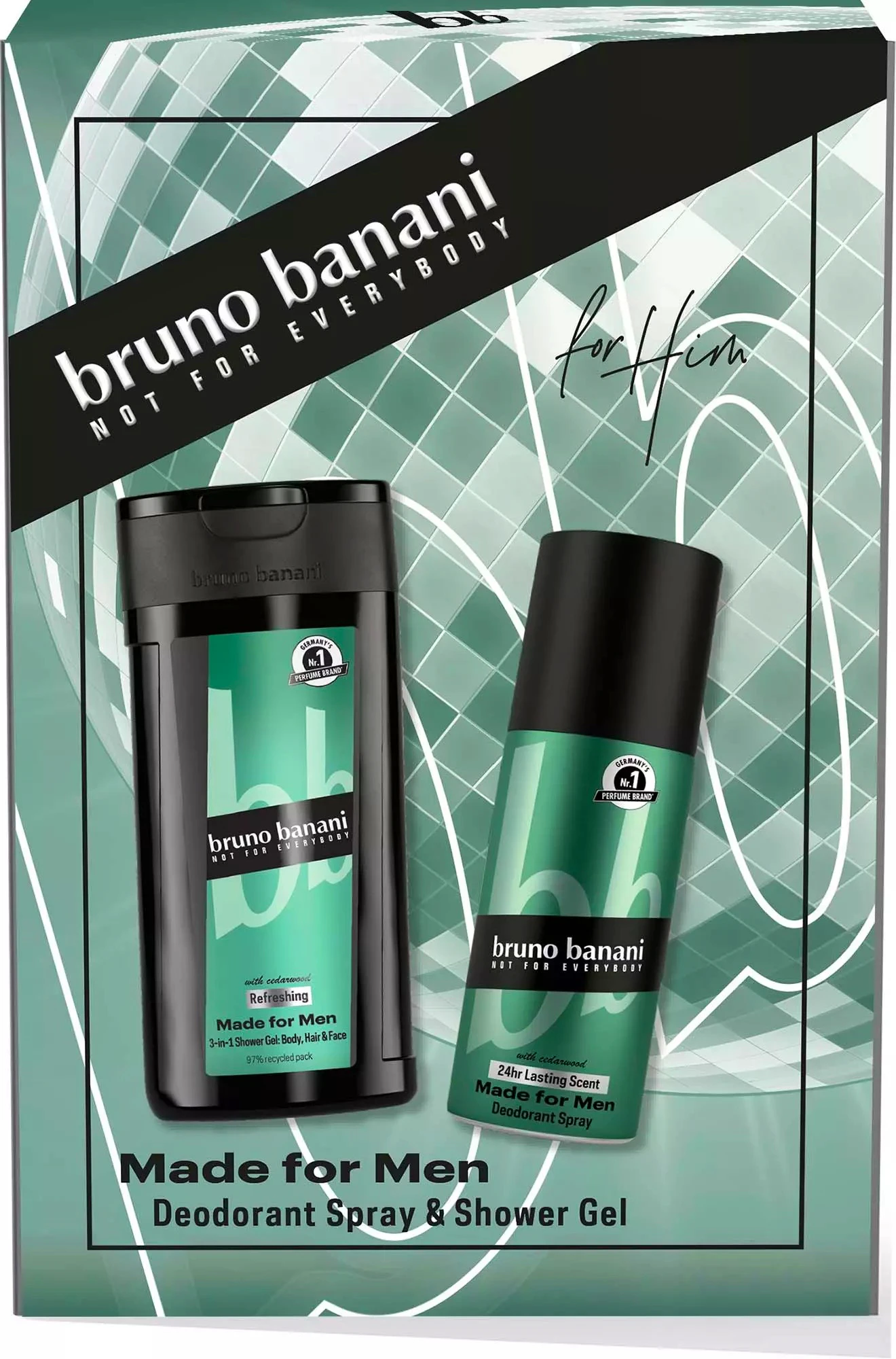 Bruno Banani Gift Set Made For Men Shower Gel & Deo Spray