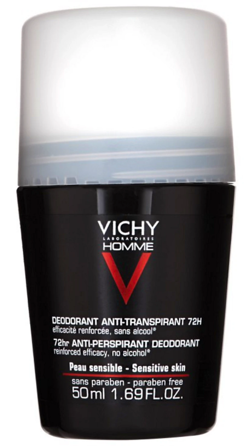 Vichy Homme Deo Roll On Sensitive Skin 72h