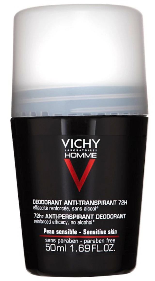 Vichy Homme Deo Roll On Sensitive Skin 72h